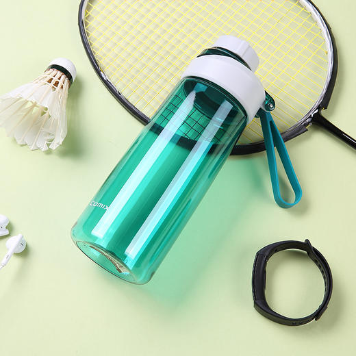 齐心 L320 蓝色随手杯水杯太空杯户外出行运动学生办公室水壶茶壶 商品图3