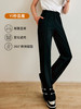 OLrain法式黑色休闲裤女秋季2022年新款宽松直筒阔腿拖地运动卫裤 商品缩略图0