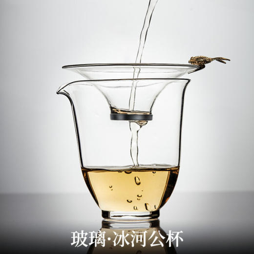 陶瓷冰河公杯耐热玻璃透明日式大公道杯加厚匀杯茶具分茶器 冰河公杯 商品图2