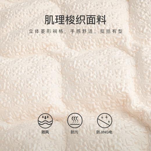 OLrain欧芮儿法式杏色羽绒服女春2025年新款v领名媛小香风外套 商品图2