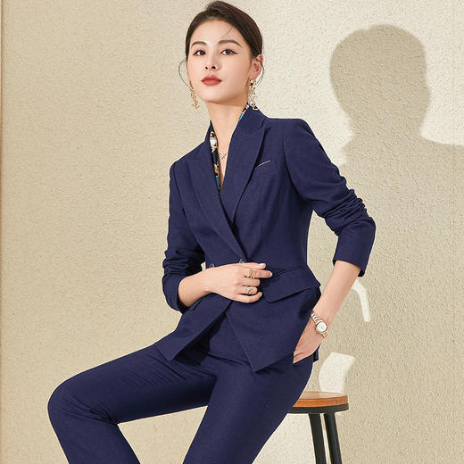 西装套装女时尚小西服经理职业装工装气质工作服高端偏休闲正装 商品图3