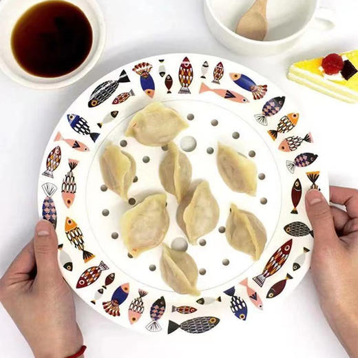 【10.9元/个】兴恒峰9800圆形大号沥水饺子盘（样子随机）（1111781） 商品图0