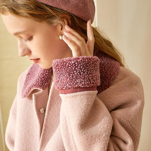 @2019冬季毛呢外套女短款粉色呢子外套女小个子 商品图2