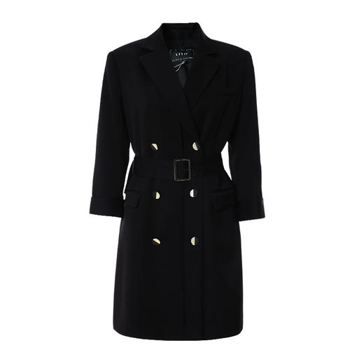 EITIE爱特爱秋季新款时尚洋气大气通勤百搭显瘦风衣外套女长6704403 商品图11