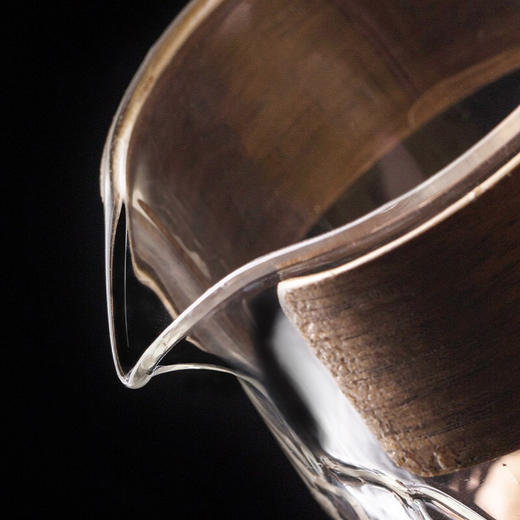 玻璃公道杯茶漏套装耐热防烫公杯匀杯分茶器加厚茶海功夫茶具用品 近海远山玻璃公杯E3f（昱调） 商品图8