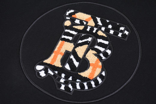 秋冬女款 虎纹绒格纹刺绣TB 连帽套头卫衣 Z-9808 商品图8