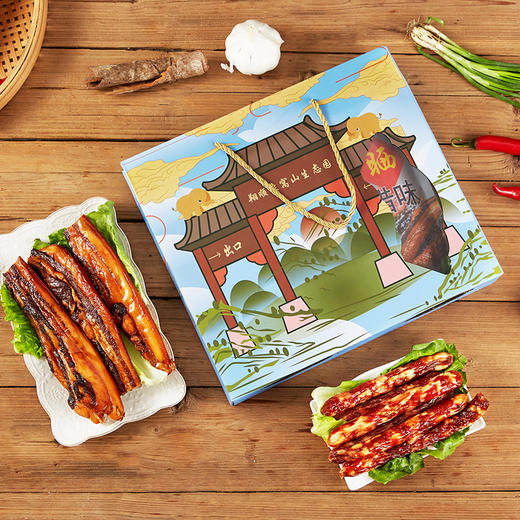 【新晒腊味】象窝山天然生晒腊肉腊肠双拼礼盒800g/盒   内含400g腊肠400克腊肉  全国包邮 商品图6