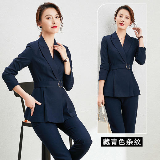 春秋职业装时尚气质西服经理工装西装套装女通勤正装韩版工作服ol 商品图3