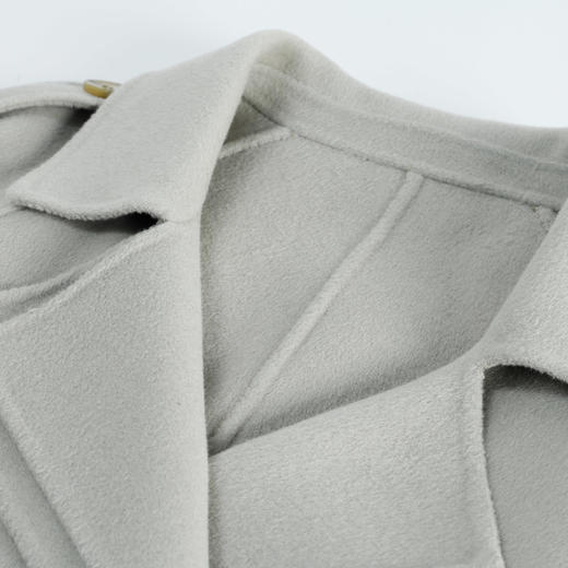 MH9H6斯尔丽瑟俪2022年冬上新商场同款休闲翻领双排扣风衣款双面呢大衣 商品图3