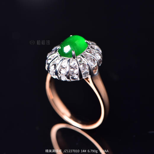 【耀世】精美满绿戒-JZ1227010 商品图0