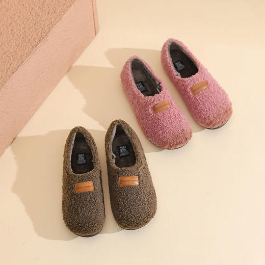 西村名物2022秋季款加绒毛毛鞋女柔软休闲女鞋37931 商品图2