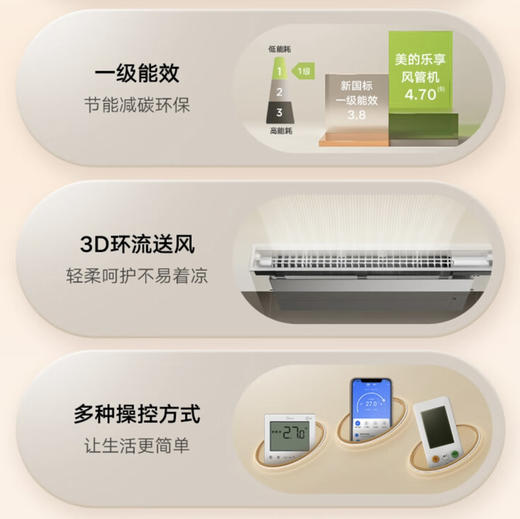 美的（Midea）中央空调KFR-72T2W/B3DN1-LX(1)乐享三代 商品图2