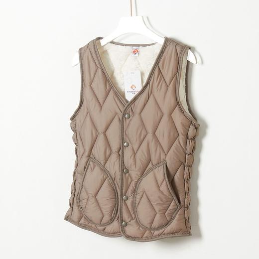 SX-8022新款加绒加厚舒适家居保暖冬季短款口袋修身贴袋马甲8022 商品图4