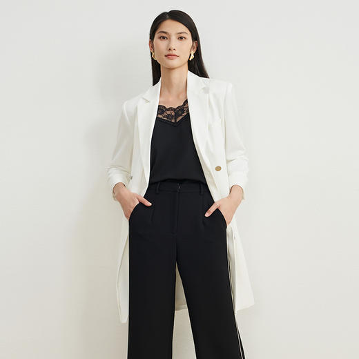 EITIE爱特爱秋季新款时尚洋气大气通勤百搭显瘦风衣外套女长6704403 商品图8