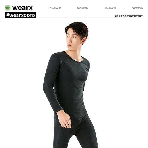 完型情侣款保暖套装男士女士款保暖内衣套装 商品图4