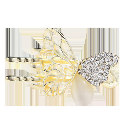 LBE-dz587蝴蝶发夹女感猫眼石水钻刘海侧边夹小号抓夹发卡头饰 商品图3