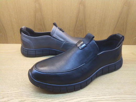 豪行秋款10359951一脚蹬休闲布洛克英伦皮鞋潮流韩版男士百搭板鞋 专柜正品 商品图5