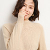 QHJY-JYBG22098女式羊毛衫纯色半高领打底衫毛衣加厚宽松套头羊毛针织衫冬季新款 商品缩略图6