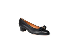 豪麟名鞋奥莱迪嘉女鞋皮鞋羊皮革V200.80P黑色  原价3660元