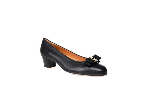 豪麟名鞋奥莱迪嘉女鞋皮鞋羊皮革V200.80P黑色  原价3660元 商品图0