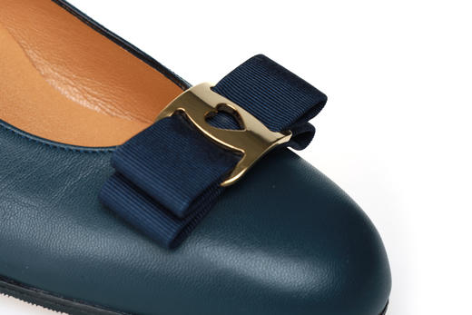 豪麟名鞋奥莱迪嘉女鞋皮鞋羊皮革V200.80P蓝色  原价3660元 商品图2