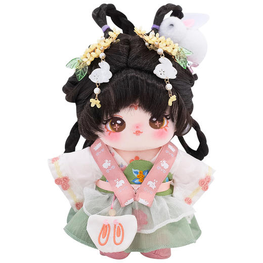宫里的世界&禧乐萌 花神小格格系列玥兔儿棉花娃娃 商品图6