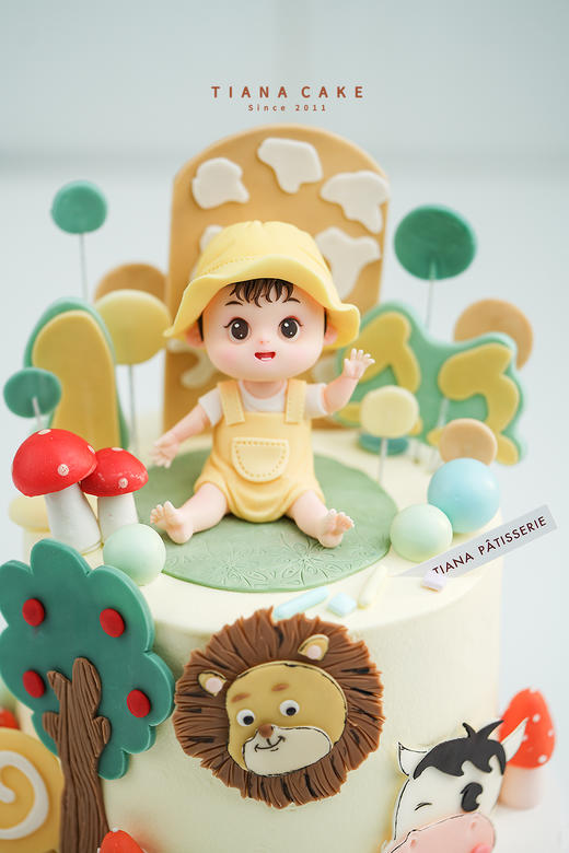 【纯手工翻糖定制】动物园周岁宝宝 商品图1