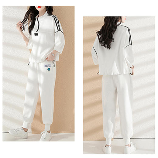 裁缝学苑AQ132落肩运动服套装宽松卫衣纸样女装服装卫裤打板图纸 商品图4