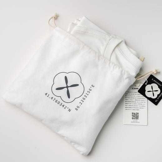 XAG 新疆长绒棉白色T恤 商品图5