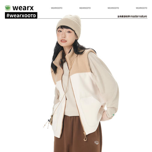 完型成人马甲光暖绒绒衣冬季长袖抓绒衣马甲 商品图4