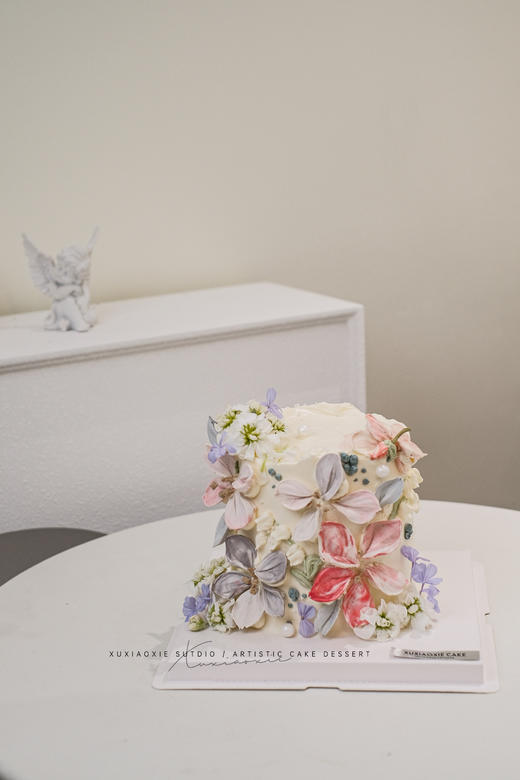 「小兰花」豆沙刮刀花+奶油霜作品小清新风+一点鲜花点缀～提前一天预定 商品图3