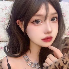 EallaGirl【暴力熊】满满高级感黑灰配色  大直径粗黑边有效扩瞳
