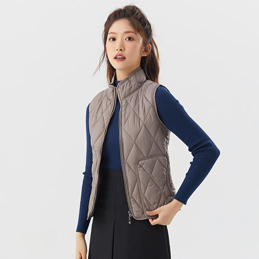 SX-70236春秋女士外穿马甲保暖马甲轻薄口袋时尚年轻棉马甲70236 商品图0