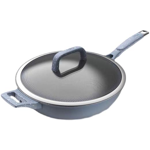 爱仕达ASD魔法石无油烟炒锅CL32F1Q金刚旋风钛不粘家用32cm炒菜锅 商品图0