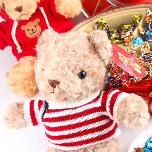 艾达的世界牛奶巧克力制品小熊60g/040963 口感丝滑毛绒玩具小熊可手拿可背挎 商品图4