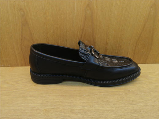 豪行男鞋2021春季欧版潮鞋11150918真皮低跟休闲皮鞋男士乐福鞋子 商品图1