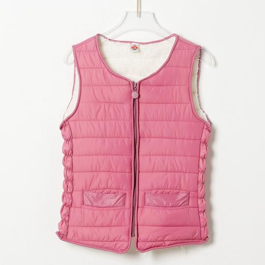 SX-2102新款女士保暖马甲加绒女款冬季马甲拉链长毛马甲2102款 商品图7