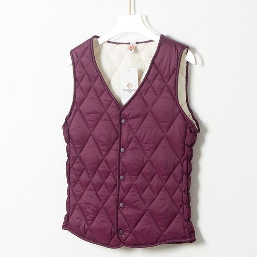 SX-8023新款女士秋冬短款加绒加厚中青年家居舒适保暖马甲内胆背心8023 商品图7