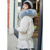 欧芮儿2019冬季新款羽绒服女中长款字母绣花白鸭绒外套 商品缩略图1