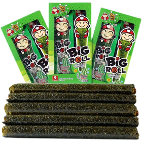 【爆款超低价预售 急单慎拍】小老板泰国进口老板仔海苔卷香脆紫菜即食烤海苔学生零食原味27g