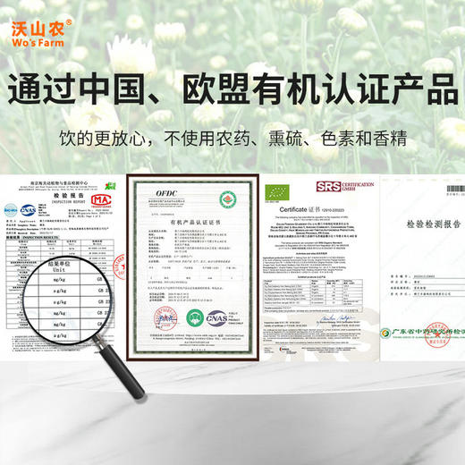 沃山农有机菊花30g/瓶（胎菊） 商品图4