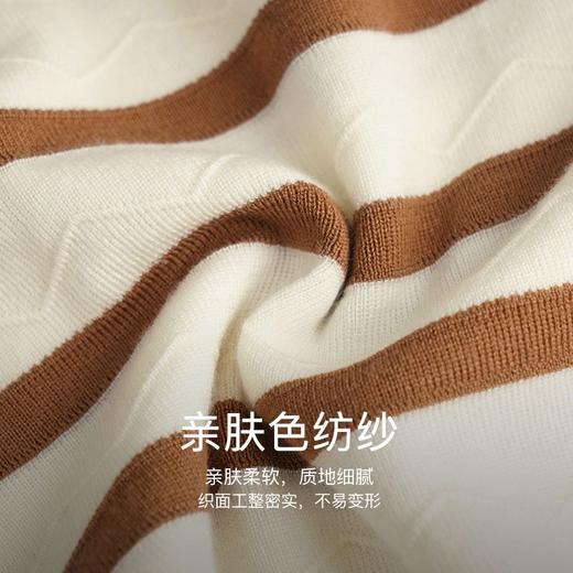 OLrain欧芮儿法式条纹毛衣女秋季2022年新款减龄洋气海军领针织衫 商品图2