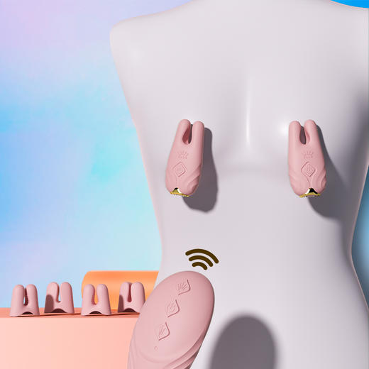 ZALO 情趣乳夹 震动调教 商品图0