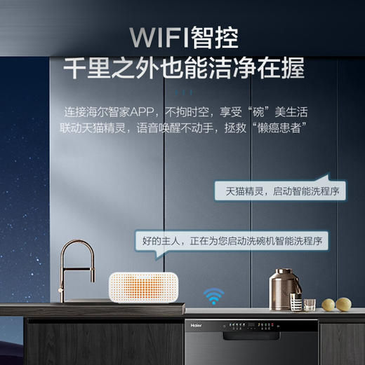海尔（Haier）洗碗机 EYW131286BKTU1晶彩 商品图11