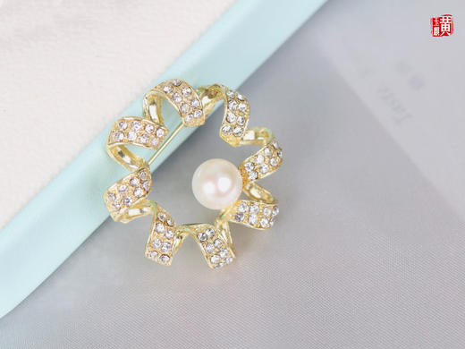 【锦簇】天然淡水珍珠胸针 商品图3