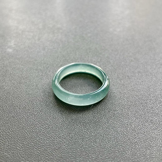 高冰种蓝水雪花棉翡翠指环11.5 商品图1