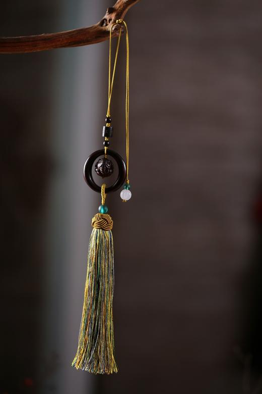 GJXJ0207°安守/平安扣印度小叶紫檀挂件 商品图5