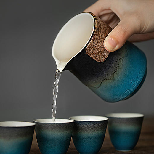 陶瓷意和快客杯防烫陶瓷一壶四杯便携式旅行功夫茶具套装简约 意和快客杯（不带茶叶罐）H2h 商品图3