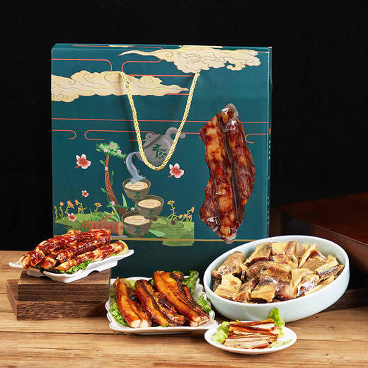 【新晒腊味】象窝腊味三宝大礼盒   内含800g腊肠 800克腊肉  腊鸭一只 商品图1