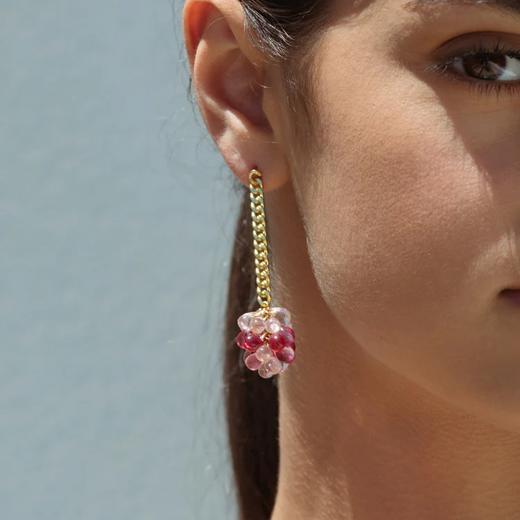 订购6周到｜Annele-Bubblegum-长款 红色 耳环［芬兰设计师］ 商品图4